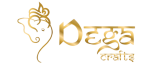 Dega Crafts Logo with no background and gold text