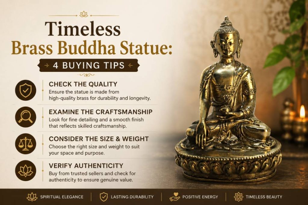 brass buddha statue