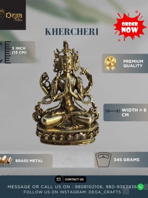Premium 5" Brass Kharcheri Statue