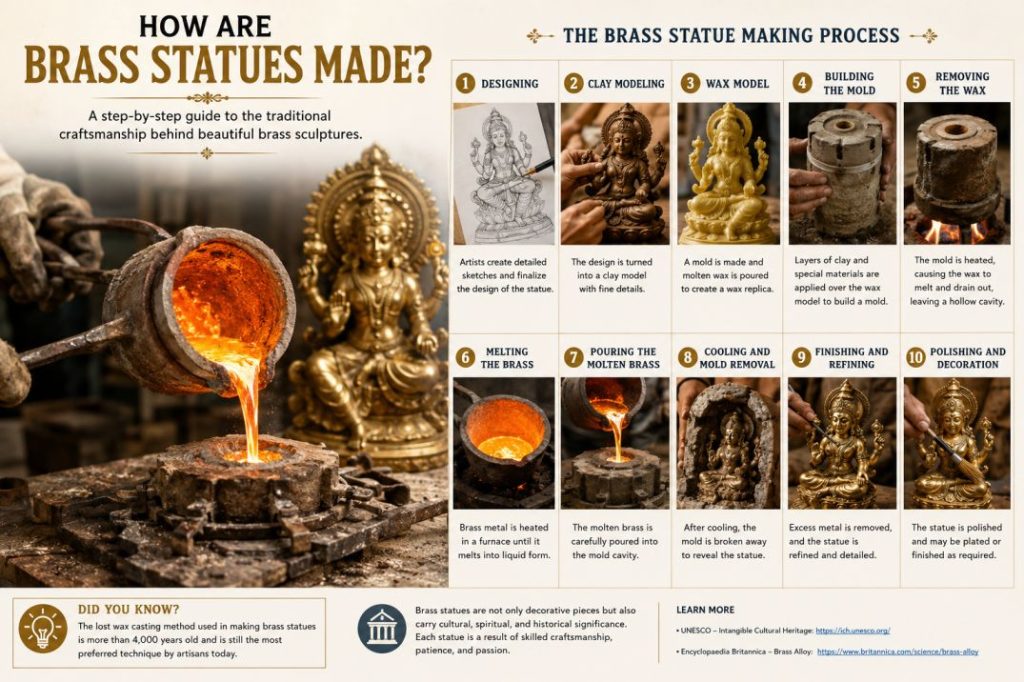 How Are Brass Statues Made